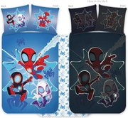 Pókember Spidey sötétben világító gyerek, ovis ágyneműhuzat 100x135cm, 40x60cm