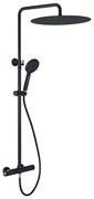 BATH DELUXE 31-120-13-63-00 - Zuhanygarnitúra termosztatikus csappal DRAGOR matt fekete