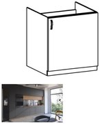 LANGEN D60Z mosogató szekrény artisan tölgy / matt szürke jobbos kivitel