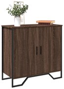 fekete szerelt fa tálalóasztal 78 x 35,5 x 74,5 cm