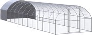 vidaXL kültéri horganyzott acél tyúkól 3 x 12 x 2 m