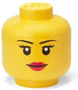 Tárolódoboz, fej, nagy, LEGO, Girl (L40321725)