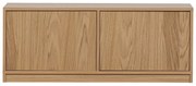 Natúr színű moduláris TV-állvány tölgyfa dekorral 110x44 cm Modulair – vtwonen