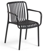 Isabellini fekete kerti szék - Kave Home