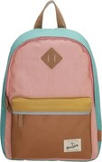 Türkiz–rózsaszín vízálló iskolai hátizsák „Smile”