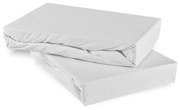 EMI fehér 100% pamutjersey gumis lepedő, 120x200-as lap