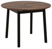 Oliver Walnut Black étkezőasztal