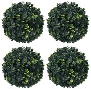 4 db gömb alakú műpuszpáng 12 cm