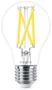 Philips A60 E27 filament LED körte fényforrás, dimmelhető, 7.2W=75W, 2200-2700K, 1055 lm, 220-240V