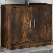 füstös tölgy színű szerelt fa mosdószekrény 63 x 29 x 55 cm