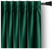Sötétzöld bársony dimout (részleges sötétítő) függöny 140x270 cm Pleat – Restilo