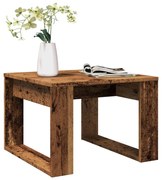 antik fa színű szerelt fa kisasztal 50 x 50 x 35 cm