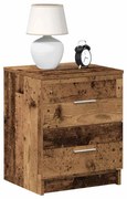antik fa színű éjjeliszekrény 2 fiókkal 40x36x50 cm