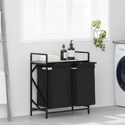 szürke sonoma mosodai kosár 2 rekeszes polccal