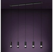 Eglo 39706 - LED Csillár zsinóron BERNABETA 5xGU10/4,6W/230V fekete