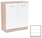 Miami komód 2 ajtós 80x92 cm fehér-sonoma tölgy