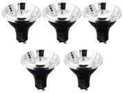 5 darabos GU10 3 lépésben dimmelhető Kelvin LED izzókészlet 70mm 6W 500 lm 2200 - 3600K