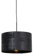 Modern függőlámpa fekete árnyékolóval, 35 cm - Combi