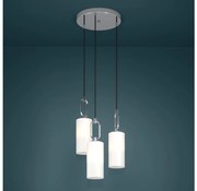 Eglo 390128 - Csillár zsinóron MAJANA 3xE27/40W/230V fényezett króm