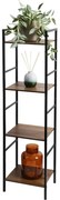 Fém polc 4 MDF polc, 29,5 x 23,5 x 106,5 cm