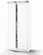 Fém öltözőszekrény JAN Compact 1750 x 800 x 400 mm, fehér