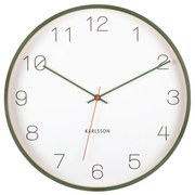 Karlsson 5926GR design falióra 40 cm, zöld