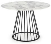 SEREIN étkezőasztal, fehér márvány dekor/fekete