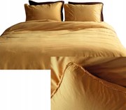 Ágynemű Garnitúra 100% Pamut Stonewashed 240X220 Rusztikus Sárga Rojtos