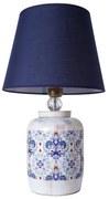 Asztali lámpa RAMZES 1xE27/40W/230V kék/fehér