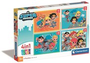DC Super Hero Mini-mates 4 az 1-ben puzzle Clementoni