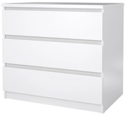 Simplicity komód 77 x 50 x 68 cm, fehér fényes