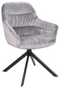 Astoria II Velvet étkező szék, szürke