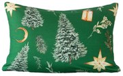 Mikroszálas párnahuzat GREEN CHRISTMAS 50x70 cm, zöld