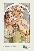 Reprodukció Flower (1897), Alfons Mucha