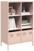 rózsaszín acél tálalószekrény 68 x 39 x 103,5 cm