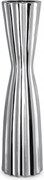 Dekorációs váza 20X76 ezüst dolomitból, függőleges mintával