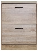 Cipősszekrény rekeszekkel G1014 OAK, tölgy, 2 emelet