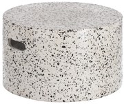 Jenell fehér beton tárolóasztal, ⌀ 52 cm - Kave Home