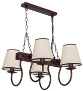 Luminex A CARIN csillár láncon 4xE14/60W/230V sötét LU8694