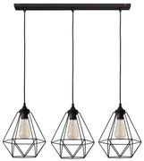 Csillár zsinóron KARO 3xE27/15W/230V