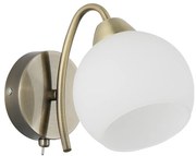 Fali lámpa NESTOR 1xE27/40W/230V sárgaréz