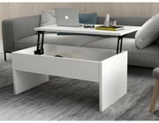 Összecsulható kávésasztal AKILLI 44,8x90 cm fehér