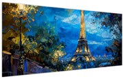 Kép - Olajfestmény az Eiffel-toronyról (120x50 cm)