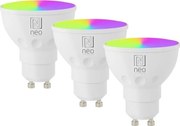 Immax NEO 07724CDO-SADA 3x LED RGB dimmelhető izzó GU10/4,8W/230V Wi-Fi Tuya+távirányító