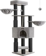 ONYX macskafa, 50x50x160cm, szürke/fekete Feandrea