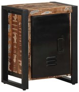 Éjjeli szekrény Többszínű 40x30x51 cm Tömör fa újrahasznosított