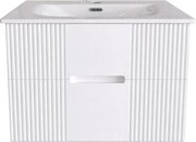 TMP MODENA 75 fali függesztett fürdőszobabútor - SKY E-8099-75 porcelán mosdóval - 75 x 46 x 55 cm