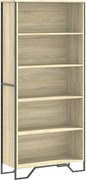 vidaXL sonoma tölgy színű szerelt fa könyvszekrény 80 x 31 x 169 cm