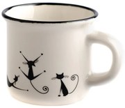 Cats Quida porcelán bögre, 75 ml - Dakls