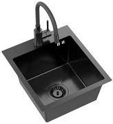 Acél mosogatótálca LUKE 90 Black